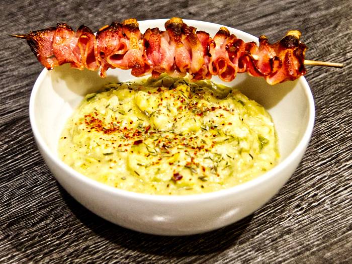 Lauch-Kartoffel-Suppe mit Bacon