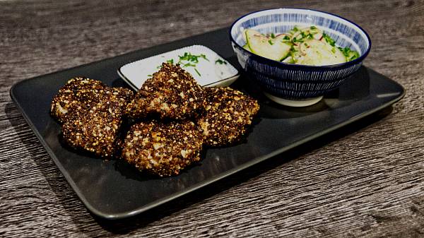 Hähnchennuggets mit Pumpernickelpanade