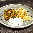 Putengyros mit Krautsalat