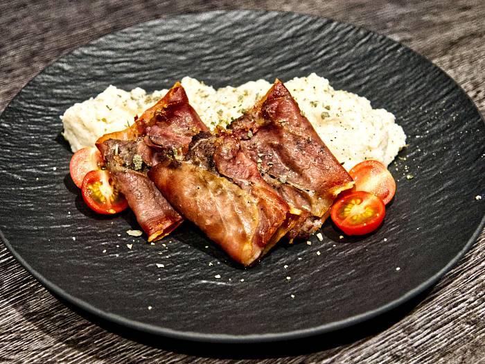 Grown-Up Saltimbocca mit Selleriepürree