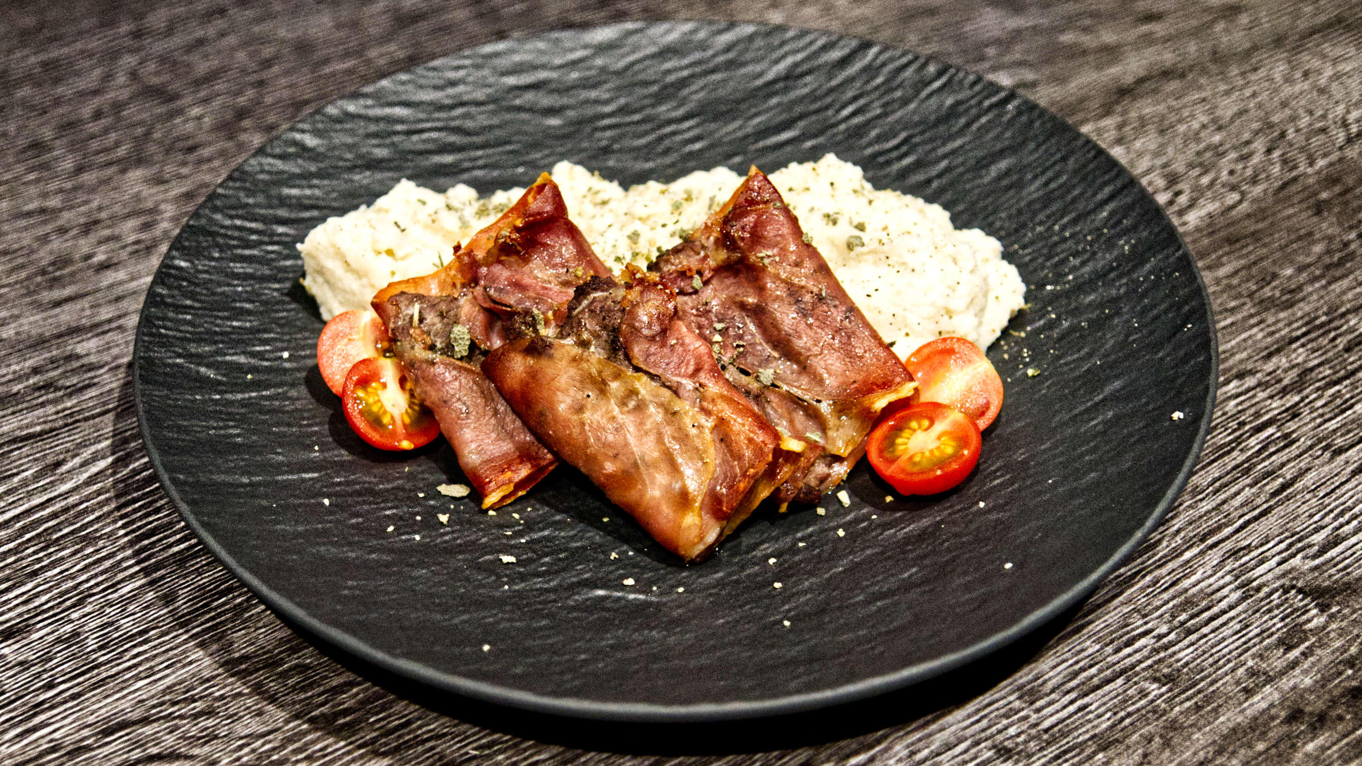 Grown-Up Saltimbocca mit Selleriepürree